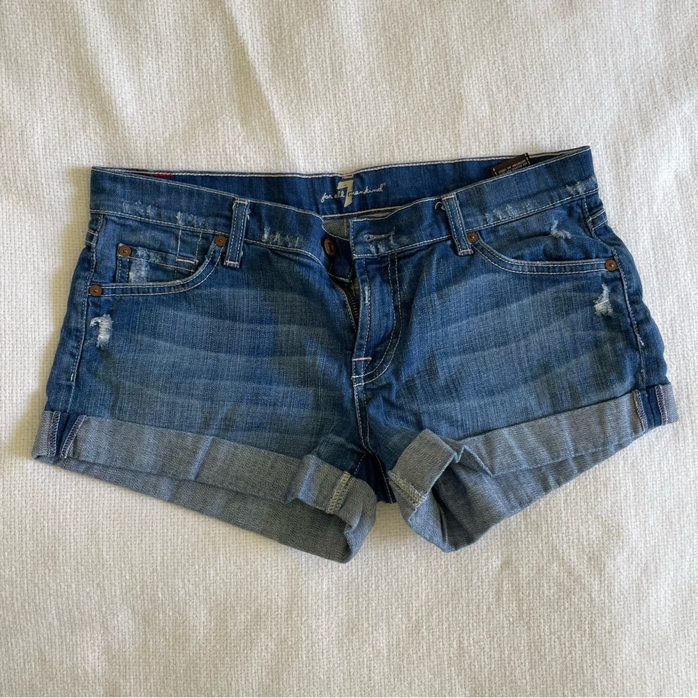 7 By All Mankind Denim Jean Short Size 29